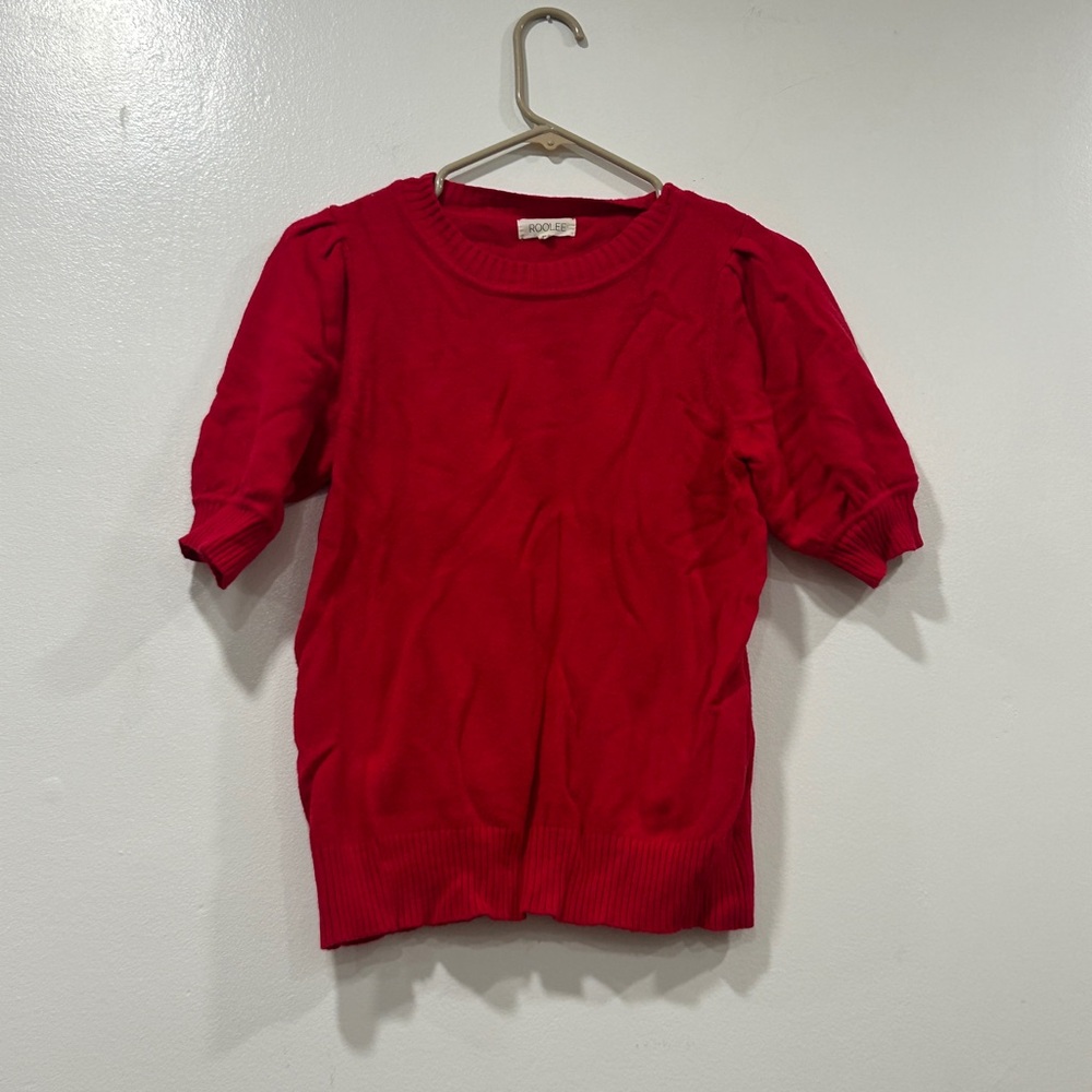 Roolee Vibrant Red Knit Sweater